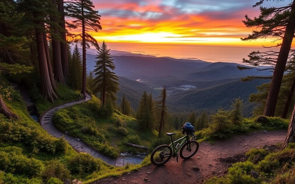 ciclismo en Santa Cruz Mountains